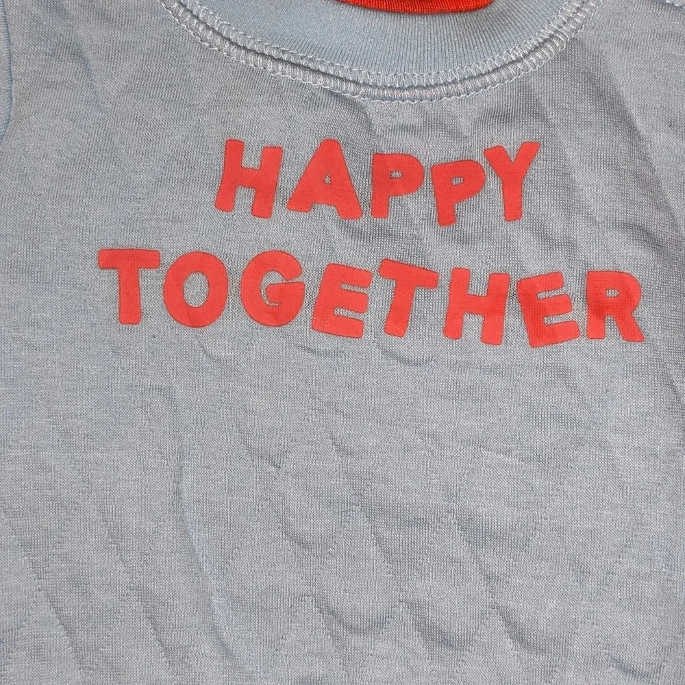 Baby 'Happy Together' Graphic Top & Bottom Set - Cat & Jack™ Blue 3-6‎ 0-3 NEW